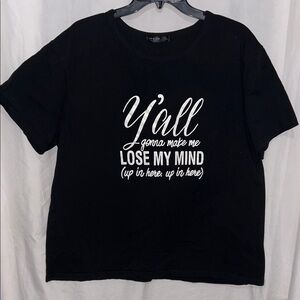 SHEIN Black Statement Tee